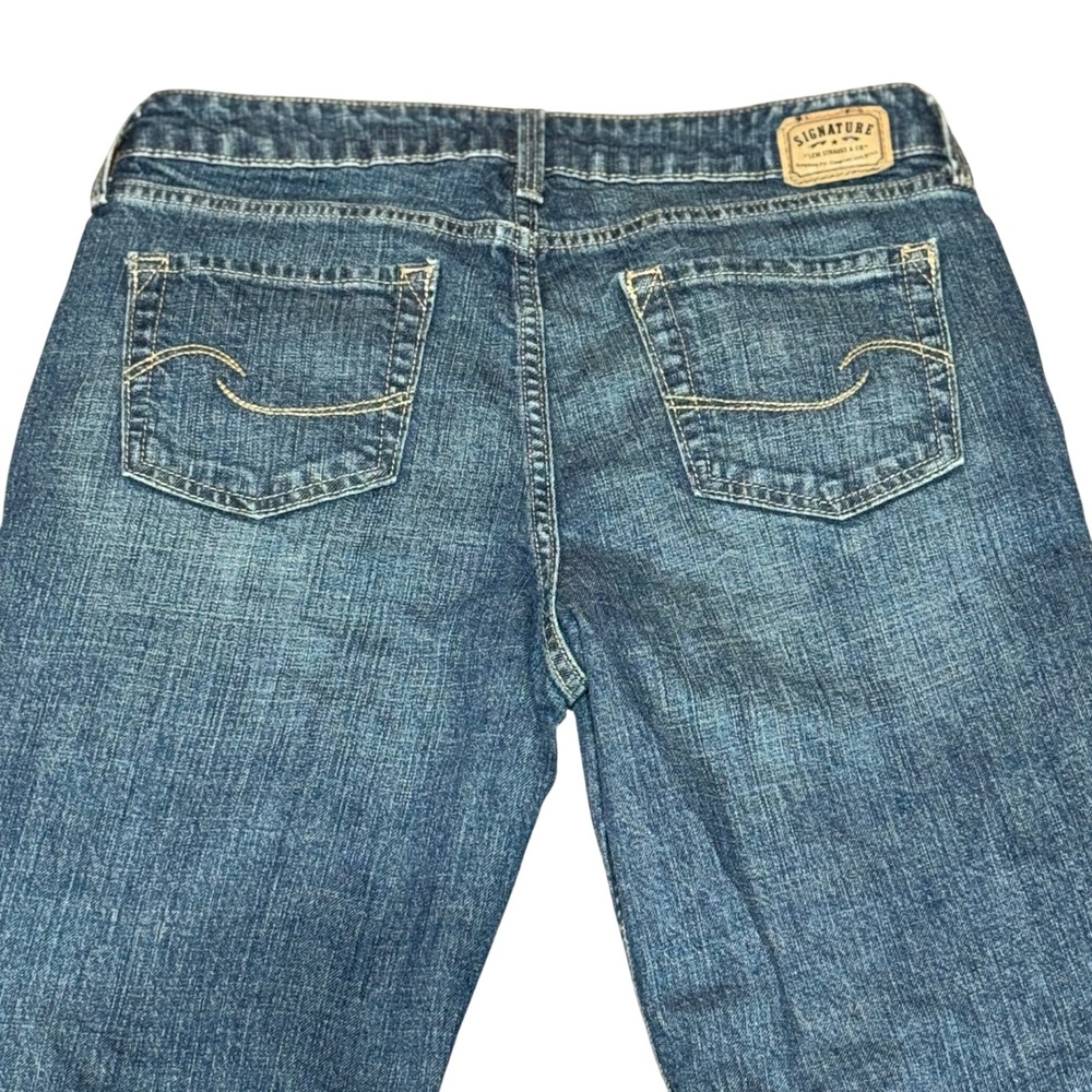 Vintage 2000's Signature Levi Strauss LowRise Bootcut Jeans Medium Wash 8M Women - Picture 4 of 8